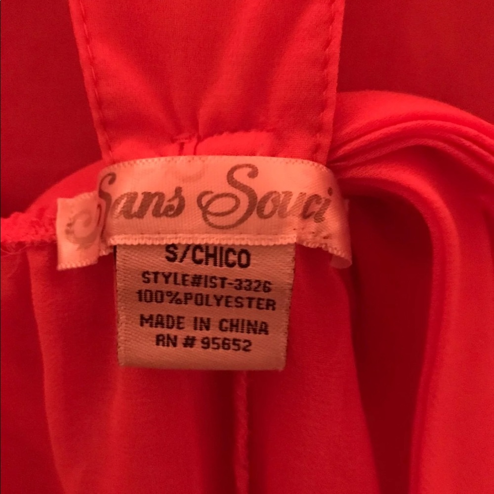 Orange Ruffle Top - Picture 2 of 3